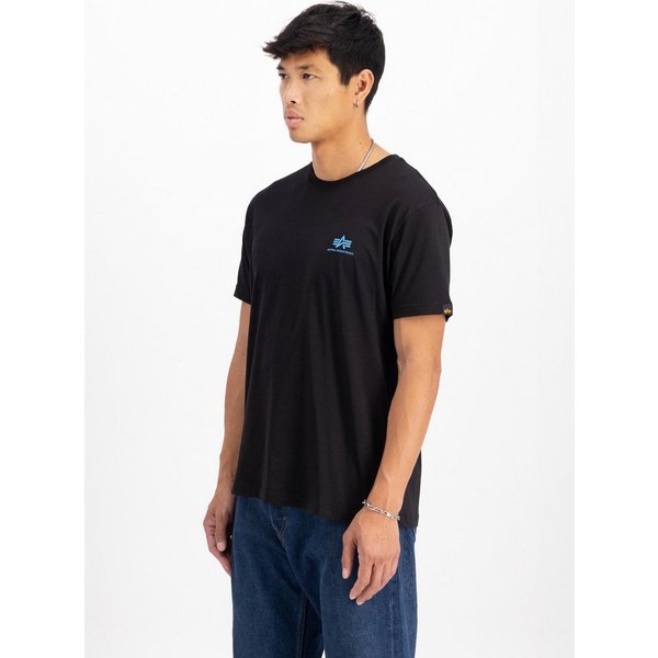 Alpha Industries Rundhalsshirt BASIC T SMALL LOGO Baumwolle, regular fit