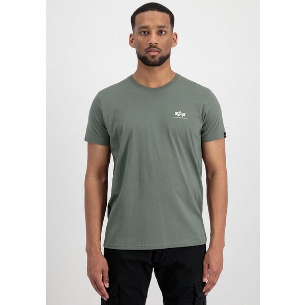 Alpha Industries Rundhalsshirt BASIC T SMALL LOGO Baumwolle, regular fit