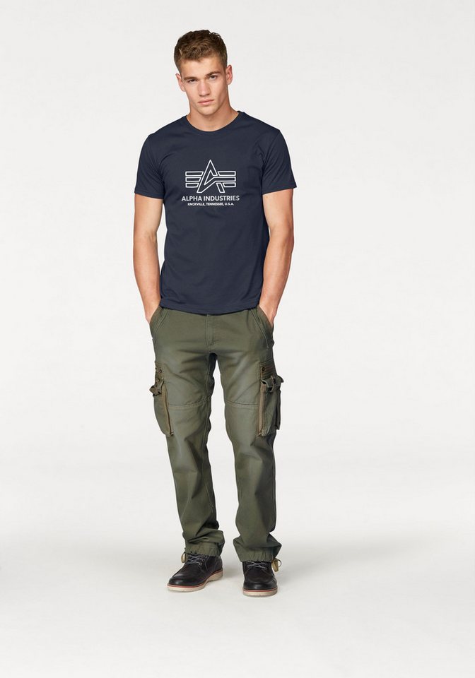Alpha Industries Rundhalsshirt Logo Print T Baumwolle, regular fit – Bild 5 von 5