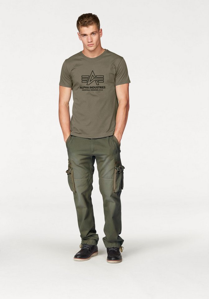 Alpha Industries Rundhalsshirt Logo Print T Baumwolle, regular fit – Bild 5 von 5