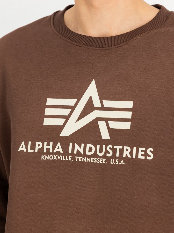 Alpha Industries Sweatshirt Basic Sweater Baumwollmischung, regular fit – Bild 3 von 5