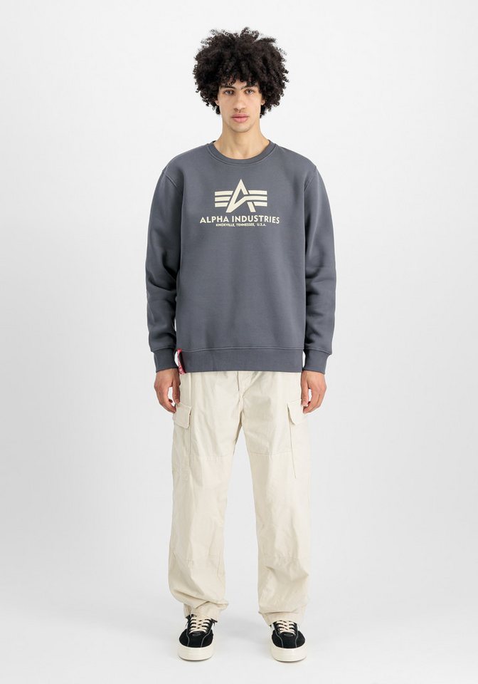 Alpha Industries Sweatshirt Basic Sweater Baumwollmischung, regular fit – Bild 3 von 5