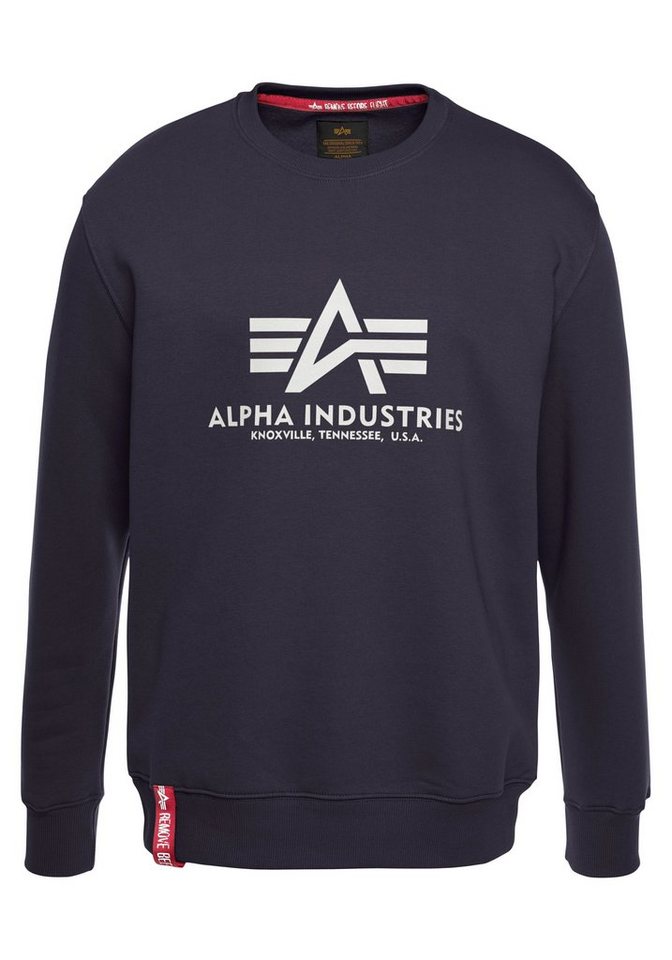 Alpha Industries Sweatshirt Basic Sweater Baumwollmischung, regular fit – Bild 4 von 5