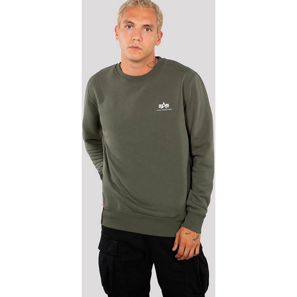 Alpha Industries Sweatshirt Basic Sweater small Logo Baumwollmischung, regular fit
