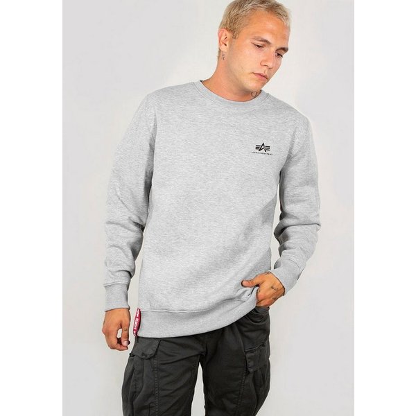 Alpha Industries Sweatshirt Basic Sweater small Logo Baumwollmischung, regular fit