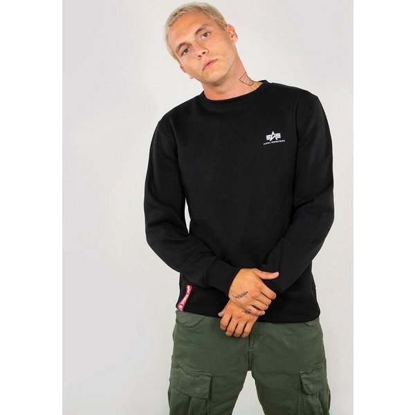 Alpha Industries Sweatshirt Basic Sweater small Logo Baumwollmischung, regular fit