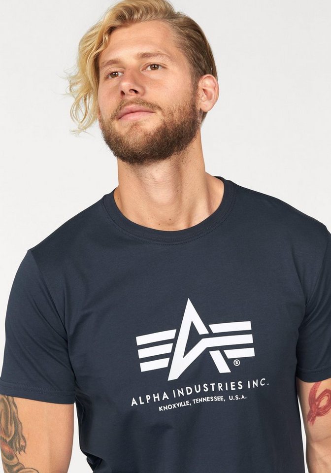 Alpha Industries T-Shirt Basic T-Shirt Baumwolle, regular fit – Bild 3 von 5