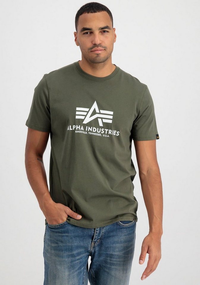 Alpha Industries T-Shirt Basic T-Shirt Baumwolle, regular fit – Bild 2 von 5