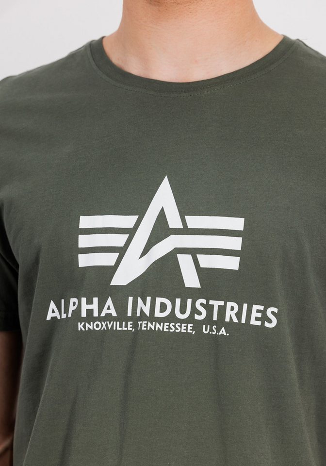 Alpha Industries T-Shirt Basic T-Shirt Baumwolle, regular fit – Bild 5 von 5