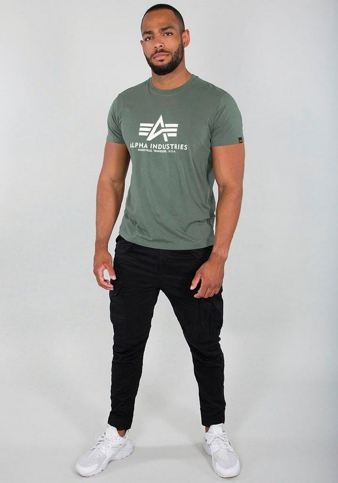 Alpha Industries T-Shirt Basic T-Shirt Baumwolle, regular fit – Bild 3 von 5