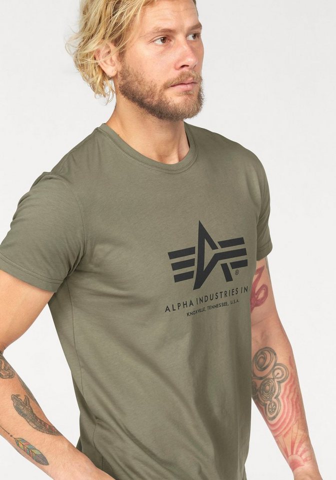Alpha Industries T-Shirt Basic T-Shirt Baumwolle, regular fit – Bild 3 von 5