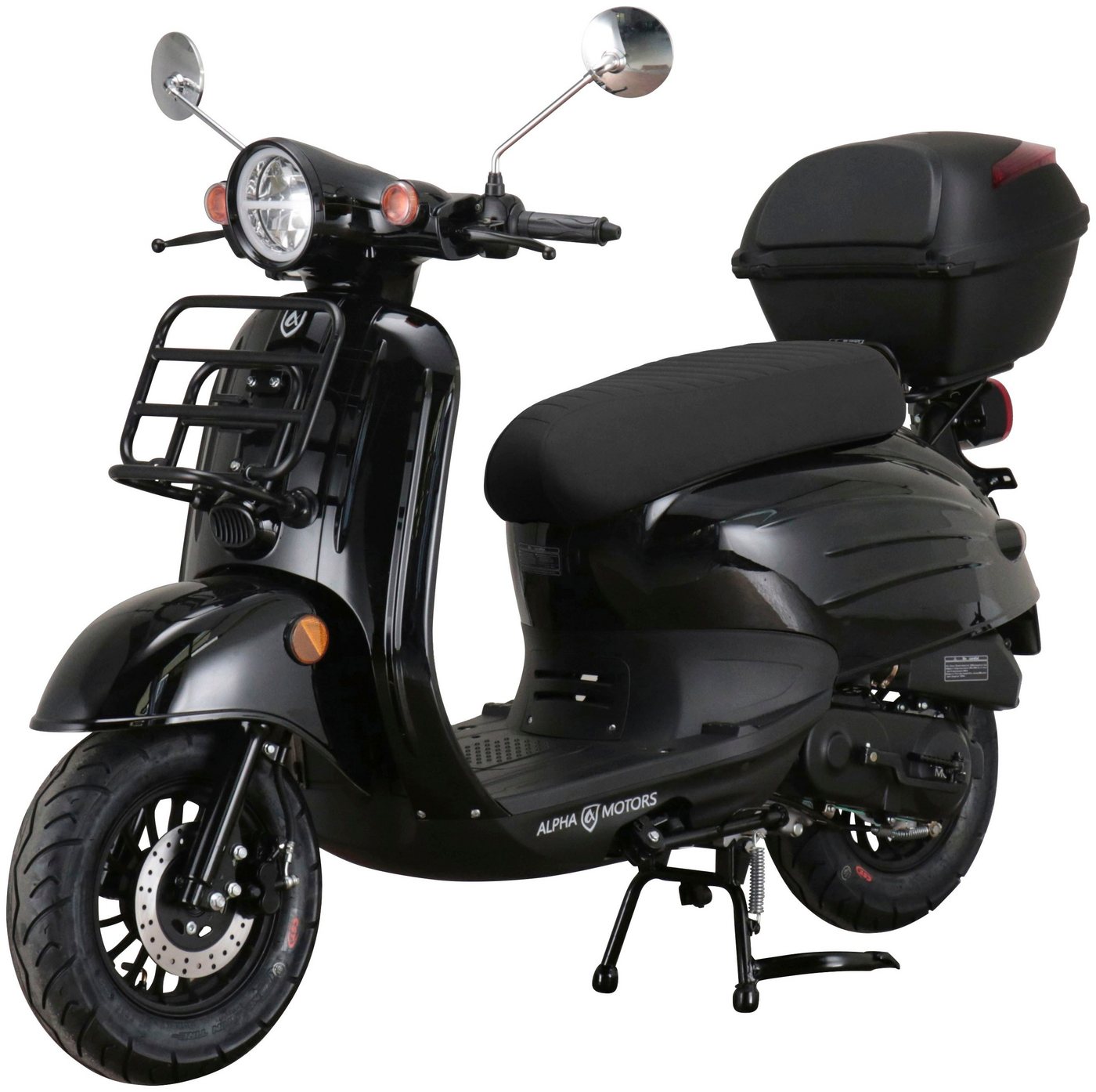 Alpha Motors Motorroller Adria, 50 ccm, 45 km/h, Euro 5, (Set, mit Topcase), mit Lenkerschloss – Bild 2 von 5