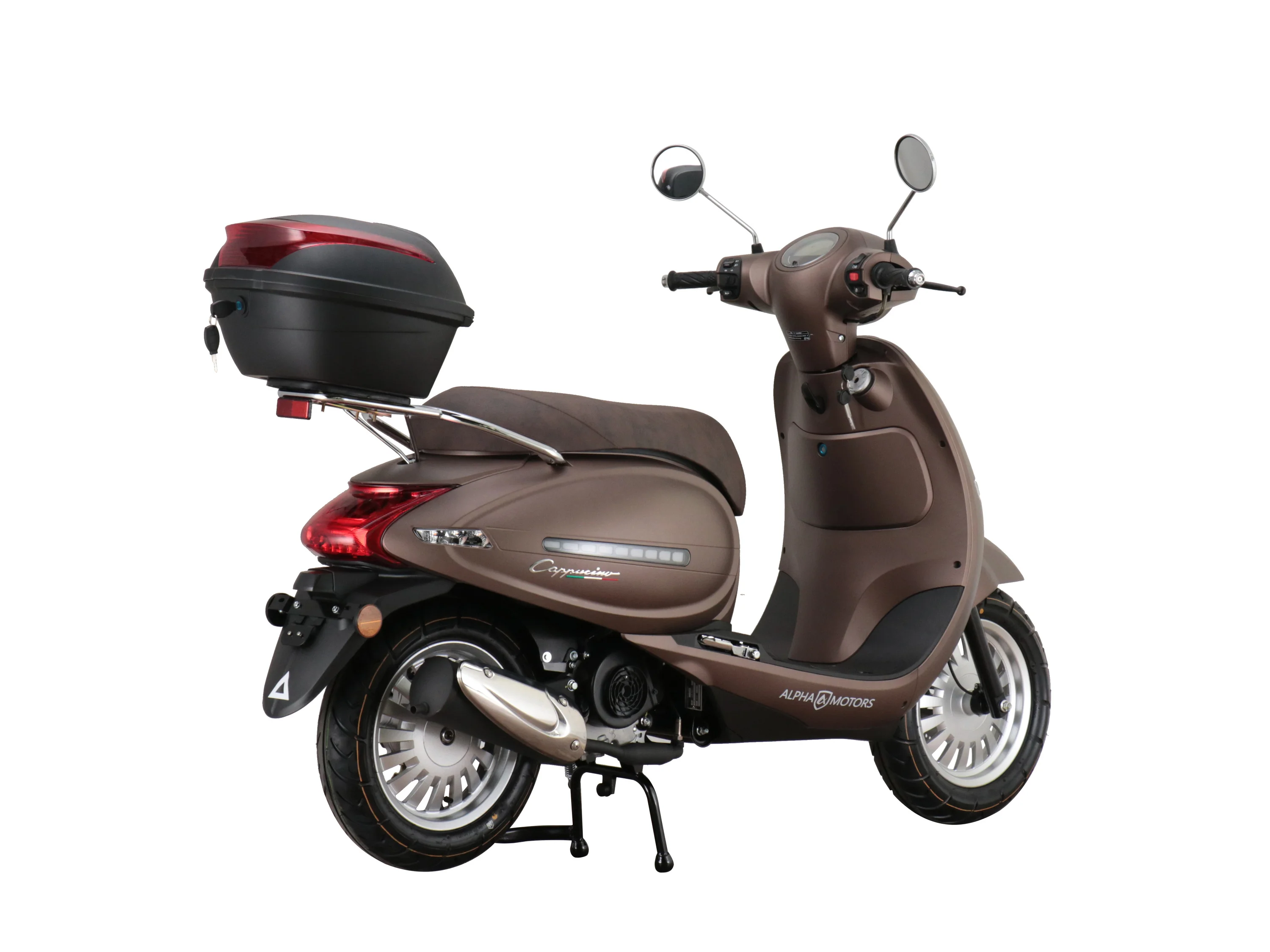 Alpha Motors Motorroller Cappucino, 50 ccm, 45 km/h, Euro 5, inkl. Topcase – Bild 3 von 4