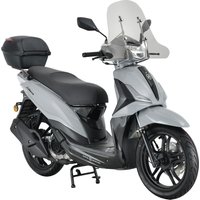 Alpha Motors Motorroller Motorroller Libero 125 ccm 90 km/h 16" inkl. Topcase und Windschild, 125 ccm, 90 km/h, Euro 5