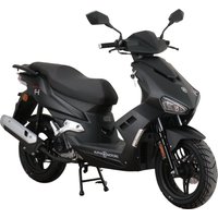 Alpha Motors Motorroller Mustang FI, 50 ccm, 45 km/h, Euro 5, mit USB-Anschluss und Lenkerschloss, sportliches Design