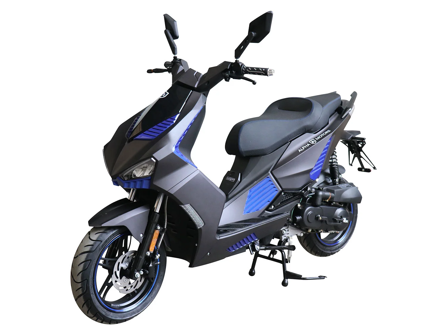 Alpha Motors Motorroller SHARK, 50 ccm, 45 km/h, Euro 5, mit integr. Alarmanlage, Keyless-System und USB-Anschluss – Bild 2 von 4