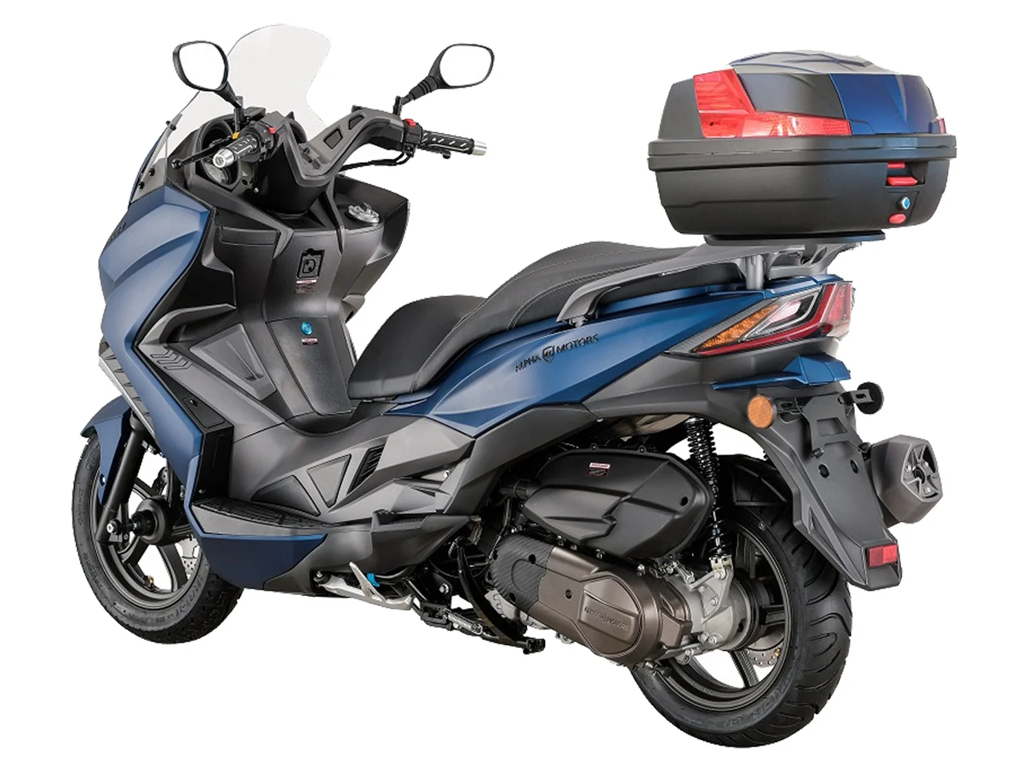 Alpha Motors Motorroller Sport Cruiser 22, 125 ccm, 95 km/h, Euro 5+, (Spar-Set, mit Topcase), mit Lenkerschloss – Bild 4 von 4