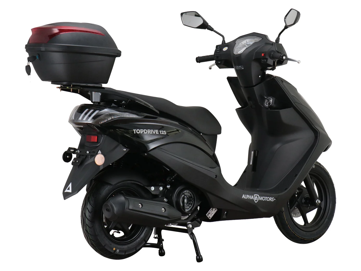 Alpha Motors Motorroller Topdrive, 125 ccm, 85 km/h, Euro 5+, (Spar-Set, mit Topcase), mit USB-Anschluss – Bild 3 von 4