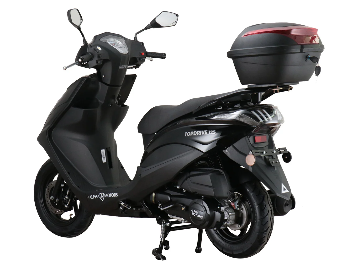 Alpha Motors Motorroller Topdrive, 125 ccm, 85 km/h, Euro 5+, (Spar-Set, mit Topcase), mit USB-Anschluss – Bild 4 von 4
