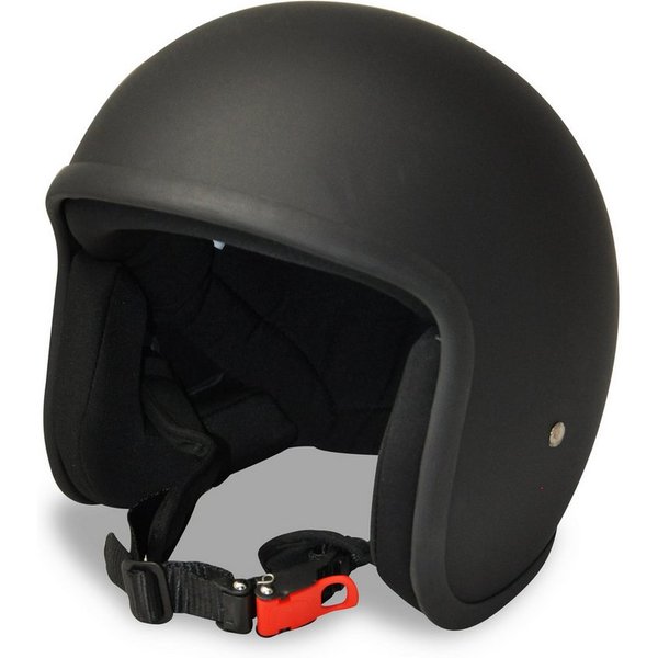 Alpha Speeds Motorradhelm ATELIER — Classic Noir, Jet-Helm • Fiberglas • Matt Schwarz, nur ca. 800 g, inkl. herausnehmbare Wangenpolster, Slim & Smart Fit