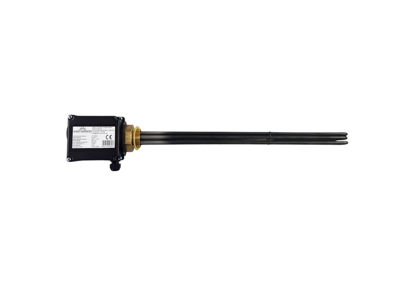 Alpha Thermotec Heizstab Heizpatrone HP isolierte Ausführung, schwarz – Bild 4 von 5