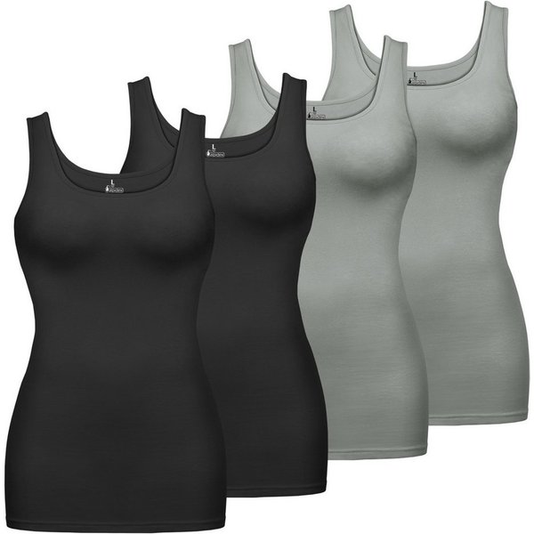 ALPIDEX Achseltop Damen Tops 4er Set Basic Tank Top