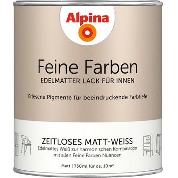 Zeitloses Matt-Weiß innen edelmatt, 750ml