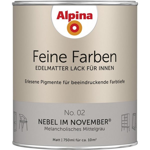 No. 02 Nebel im November innen mittelgrau edelmatt, 750ml
