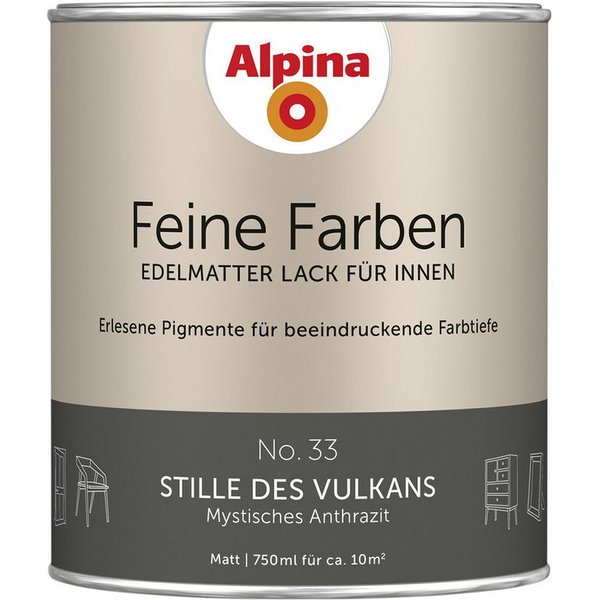 No. 33 Stille des Vulkans innen anthrazit edelmatt, 750ml