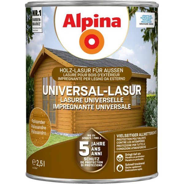 Alpina Lasur Universal-Lasur 2,5 Liter seidenmatt