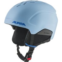 Alpina Pizi Kinder Skihelm (46-51 cm, 46 smoke/blue matt)