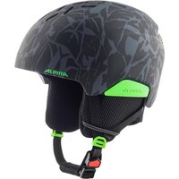 Alpina Pizi Kinder Skihelm (51-55 cm, 31 black/green/camo matt)