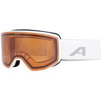 Alpina Venet Skibrille (111 white matt, Scheibe: orange (S2))