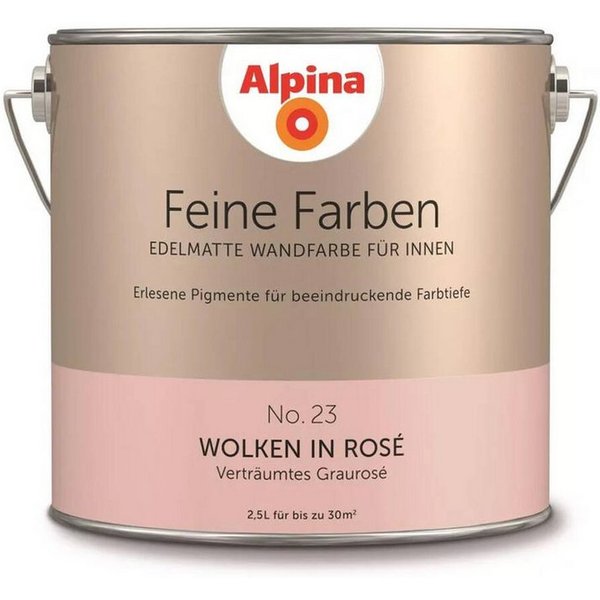 23 Wolken in Rosê innen verträumtes graurosé edelmatt grau, 2.5l
