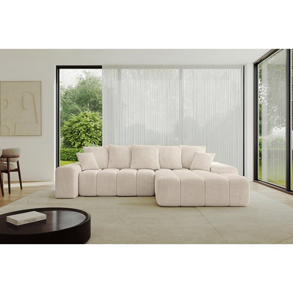 ALTDECOR Ecksofa ENSI-L, Sofa Praktische Bequeme Funktionsecke Couch L-Form Eckcouch, Corner Sofa L-Form Vielseitige Sofa Wohnlandschaft Wohnzimmer