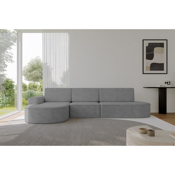 ALTDECOR Ecksofa MARI L2-S, Couch mit Schlaffunktion, Wohnzimmer - Ecksofa, Corner Sofa Bett Eckcouch Couch L-Form Schlafcouch Ausziehbar