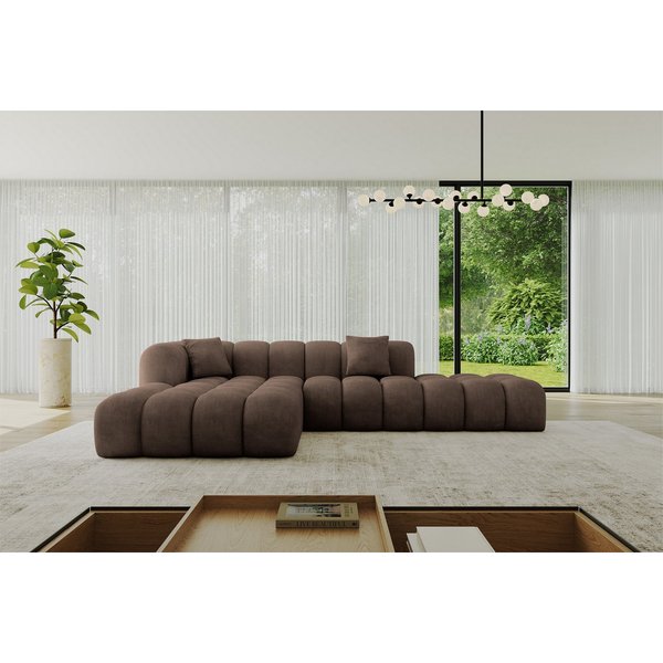 ALTDECOR Ecksofa OLEA-L2, Sofa Praktische Bequeme Funktionsecke Couch L-Form Eckcouch, Corner Sofa U-Form Vielseitige Sofa Wohnlandschaft Wohnzimmer