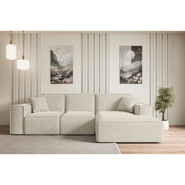 ALTDECOR Ecksofa SERRA-L, Sofa Praktische Bequeme Funktionsecke Couch L-Form Eckcouch, Corner Sofa U-Form Vielseitige Sofa Wohnlandschaft Wohnzimmer