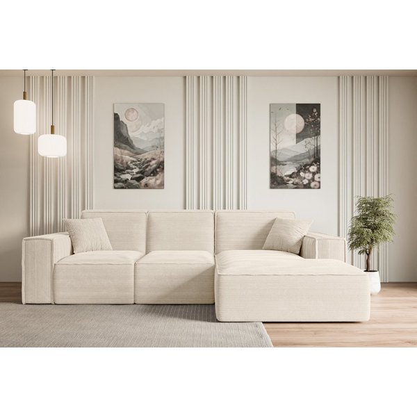 ALTDECOR Ecksofa SERRA-L, Sofa Praktische Bequeme Funktionsecke Couch L-Form Eckcouch, Corner Sofa U-Form Vielseitige Sofa Wohnlandschaft Wohnzimmer