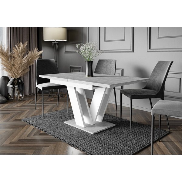 ALTDECOR Esstisch ASIV (Esstisch ausziehbar, Esszimmertische, Tisch Wohnzimmertisch), Esszimmertisch ausziehbar 120-160x80x75x80x75
