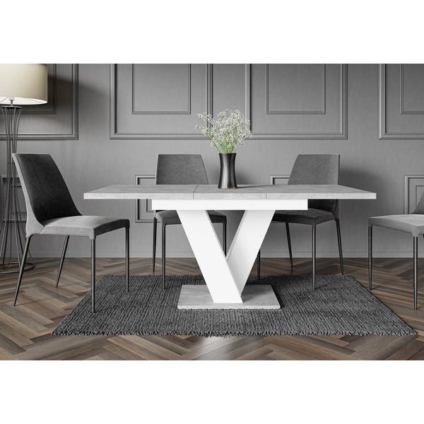 ALTDECOR Esstisch ASIV (Esstisch ausziehbar, Esszimmertische, Tisch Wohnzimmertisch), Esszimmertisch ausziehbar 120 - 160 x 80 x 75 cm