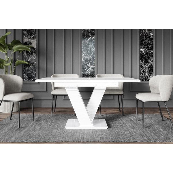 ALTDECOR Esstisch ASIV (Esstisch ausziehbar, Esszimmertische, Tisch Wohnzimmertisch), Esszimmertisch ausziehbar 120-160x80x75x80x75