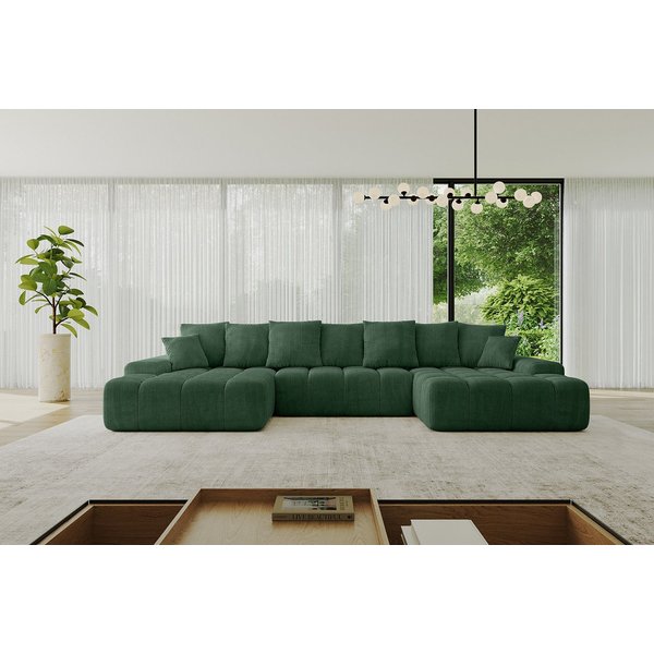 ALTDECOR Wohnlandschaft ENSI-U, Couch mit Schlaffunktion, Wohnzimmer - Wohnlandschaft, Corner Sofa Bett Eckcouch Couch U-Form Schlafcouch 353x164x69