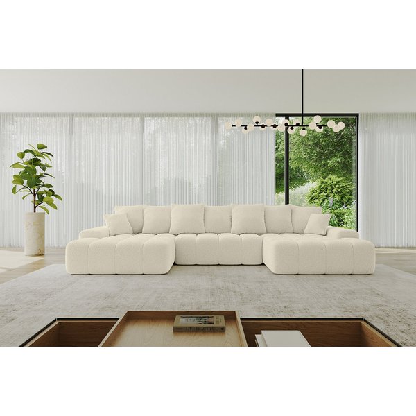 ALTDECOR Wohnlandschaft ENSI-U, Couch mit Schlaffunktion, Wohnzimmer - Wohnlandschaft, Corner Sofa Bett Eckcouch Couch U-Form Schlafcouch 353x164x69
