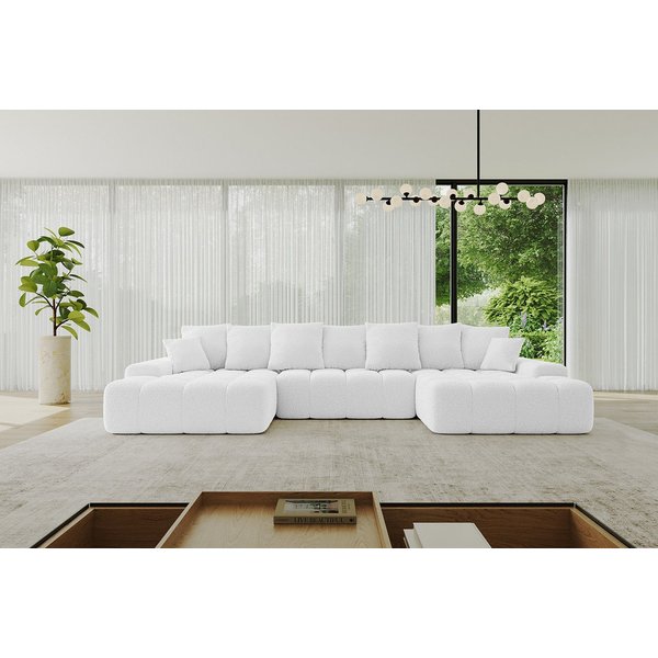 ALTDECOR Wohnlandschaft ENSI-U, Couch mit Schlaffunktion, Wohnzimmer - Wohnlandschaft, Corner Sofa Bett Eckcouch Couch U-Form Schlafcouch 353x164x69