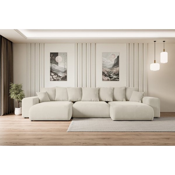 ALTDECOR Wohnlandschaft ESKAR-U, Couch mit Schlaffunktion, Wohnzimmer - Wohnlandschaft, Corner Sofa Bett Eckcouch Couch L-Form Schlafcouch Ausziehbar