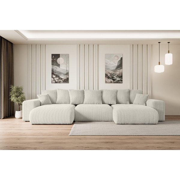 ALTDECOR Wohnlandschaft ESKAR-U, Couch mit Schlaffunktion, Wohnzimmer - Wohnlandschaft, Corner Sofa Bett Eckcouch Couch L-Form Schlafcouch Ausziehbar
