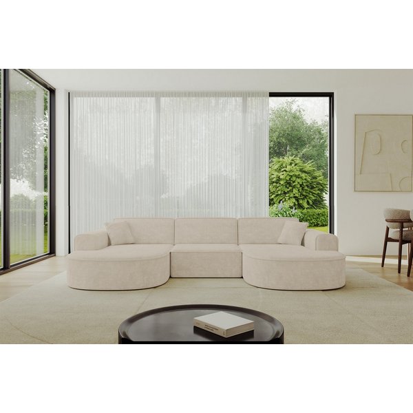 ALTDECOR Wohnlandschaft MARI-U1, Sofa Praktische Bequeme Funktionsecke Couch U-Form Eckcouch, Corner Sofa U-Form Vielseitige Sofa Wohnlandschaft Wohnzimmer