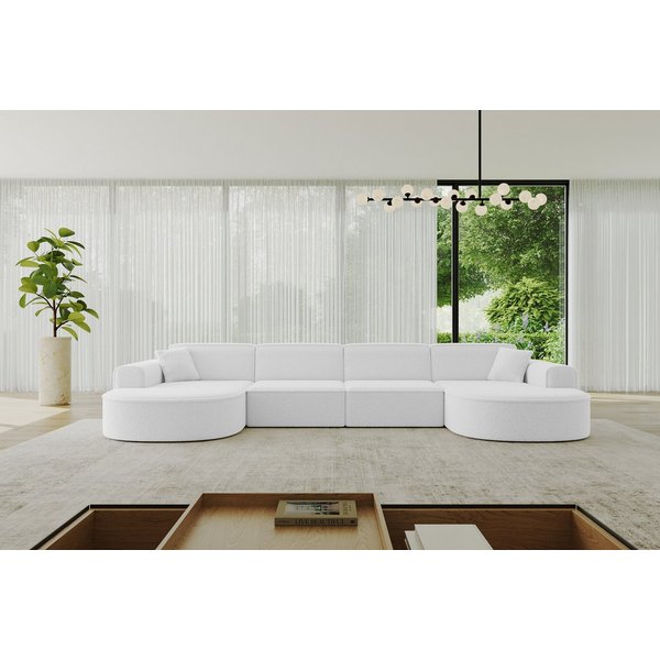 ALTDECOR Wohnlandschaft MARI-U2, Sofa Praktische Bequeme Funktionsecke Couch U-Form Eckcouch, Corner Sofa U-Form Vielseitige Sofa Wohnlandschaft Wohnzimmer