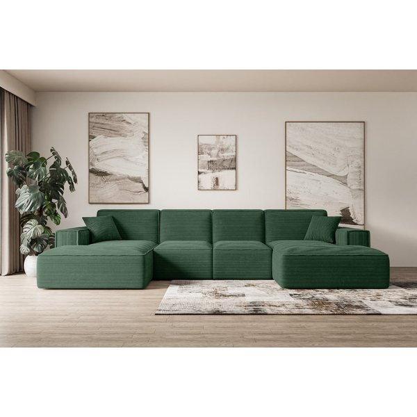 ALTDECOR Wohnlandschaft SIERRA-U, Sofa Praktische Bequeme Funktionsecke Couch U-Form Eckcouch, Corner Sofa U-Form Vielseitige Sofa Wohnlandschaft Wohnzimmer